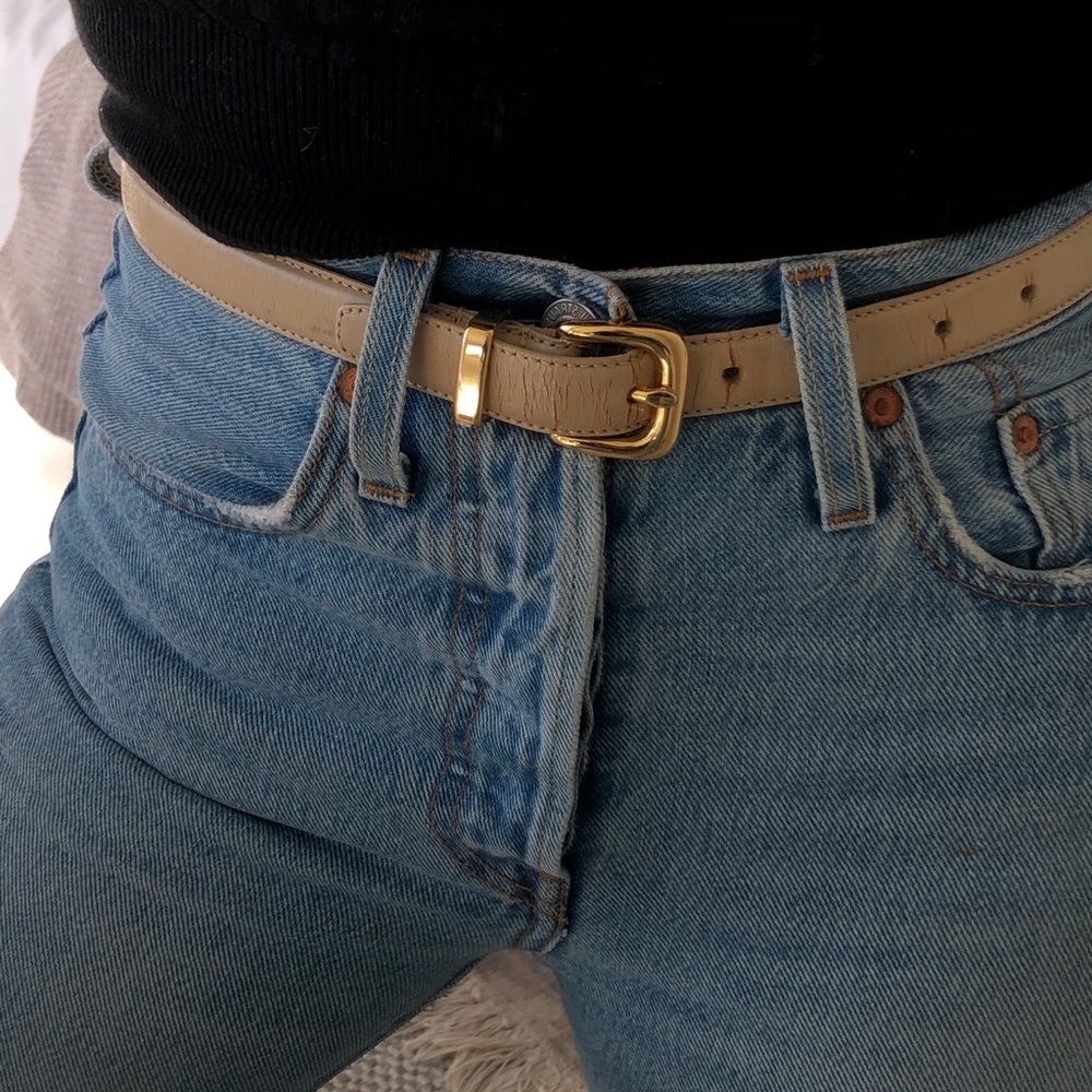 Leather belt